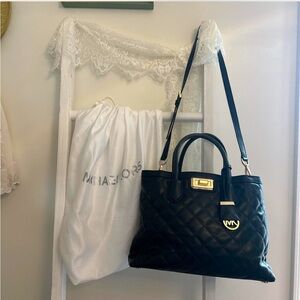 Michael Kors black and gold bag